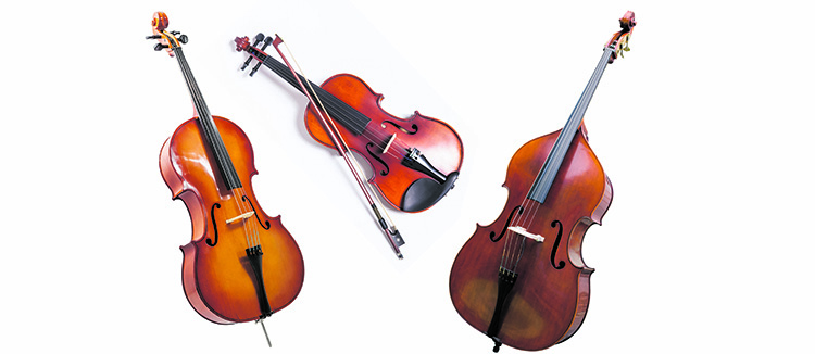 Cello, fiol, kontrabas