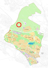 Den röda ringen markerar planområdet