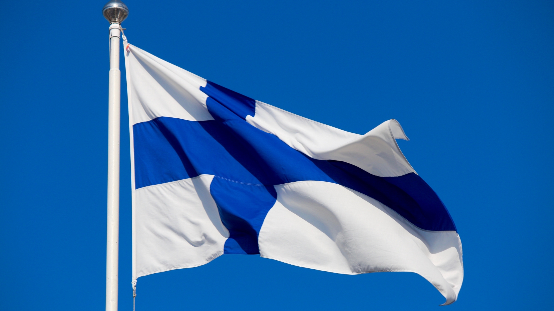 Bild på finsk flagga