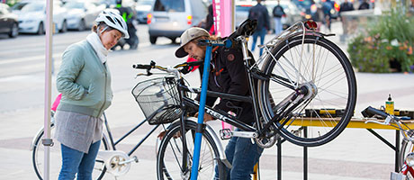 Service av cykel