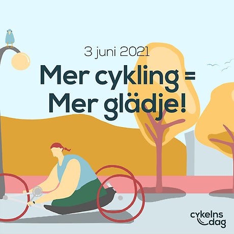 Illustration cykelns dag
